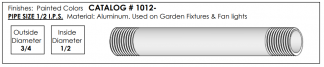 1012 - ½” IPS Aluminum Pipe