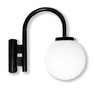 Acrylic Globe on Offset Heavy Gauge J Arm