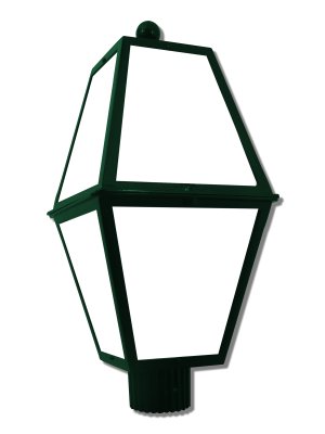8 Panel 25" x 11" Cast Lantern Post Light