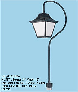 4 Panel Lantern Post Light