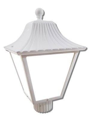 4 Panel Cast Lantern Post Light