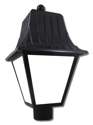 4 Panel 21.5" x 12" Cast Lantern Post Light