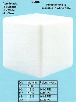 Acrylic Cube Post Light