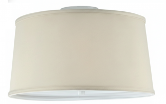Cream Cloth Drum - Ceiling Flush