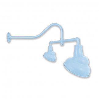 Emblem Shades on Double Light Gooseneck Arm