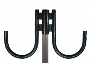 Double Gooseneck Offset Reverse Arm for Heavy Gauge Post