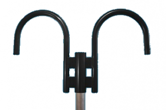 Double Gooseneck Offset Arm for Heavy Gauge Post