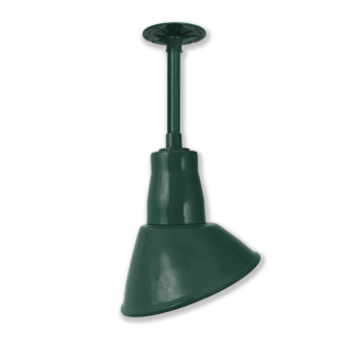 12" Angle Shade Head on Ceiling Mount Stem