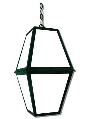 Large 8 Panel Aluminum Lantern Pendant