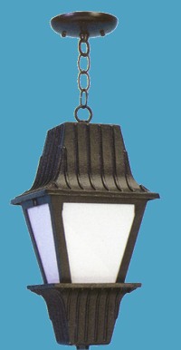 Tall Cast Aluminum Lantern Pendant