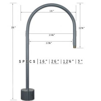 U-Shaped Arm Post Mount