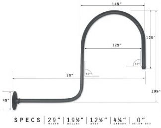 Large Aluminum Gooseneck Arm
