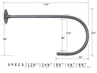 U Shape Bend Back Gooseneck Arm