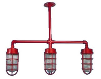 3 Light Industrial Jelly Jar Pendant