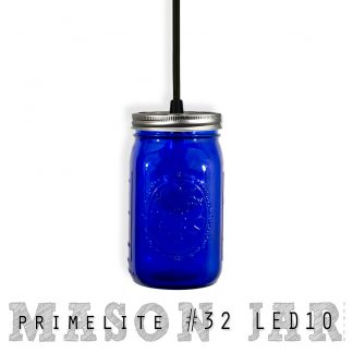 Mason Jar Pendant #32 LED10