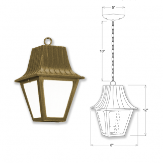 High Top Aluminum Lantern Pendant
