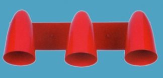 3 Bullet shades Wall Bracket with swivels