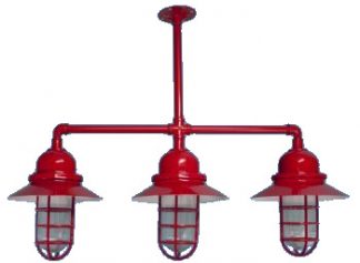 3 Light Industrial Tear Drop with Jelly Jar