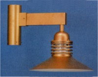 Cylinder Shade with Rings Post Mount