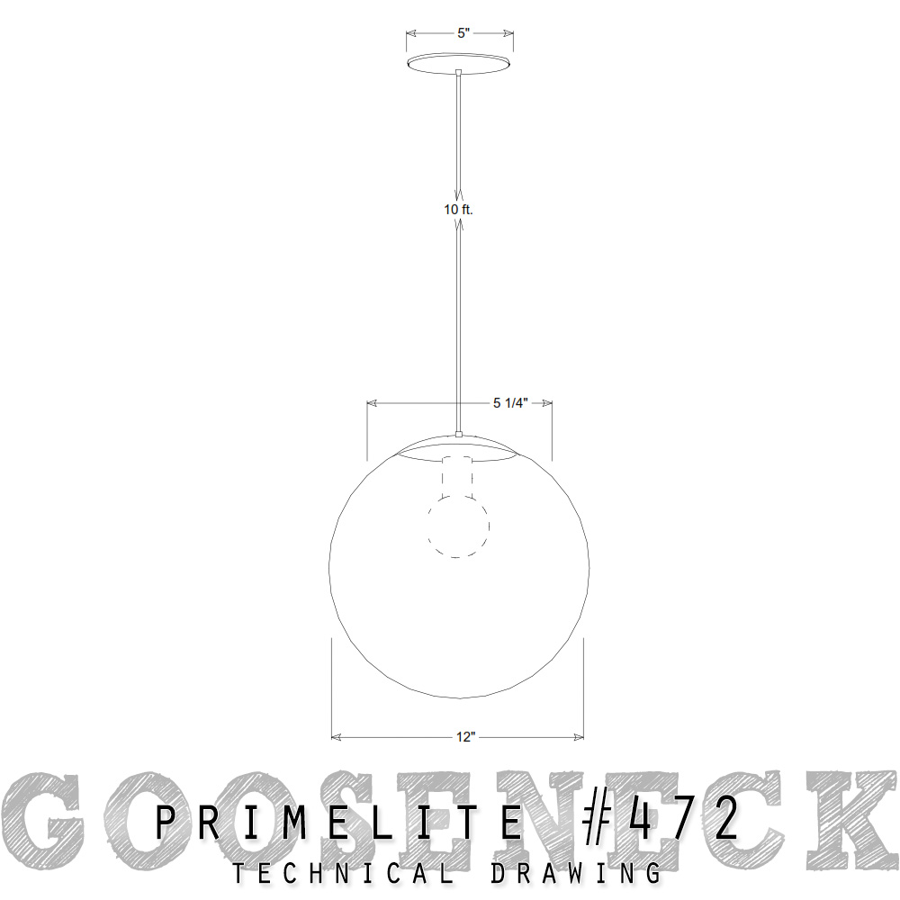 Globe Pendant #472 - Image 2
