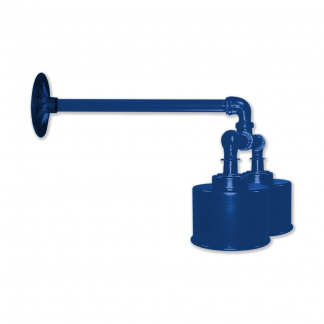 Double 6" x 4" Can on 12" Straight Arm