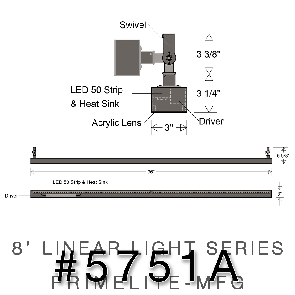 8' Linear Lighting Collection - #5751 Series