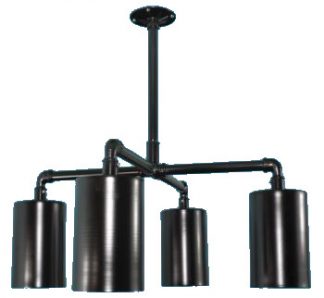 4 Light Industrial Can Pendant