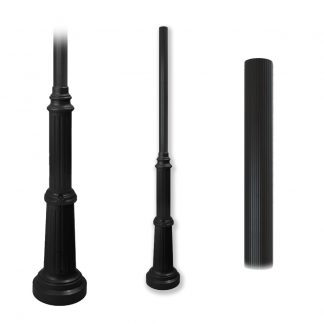 Fluted-Top Double Cast Base Post | #8700 Series