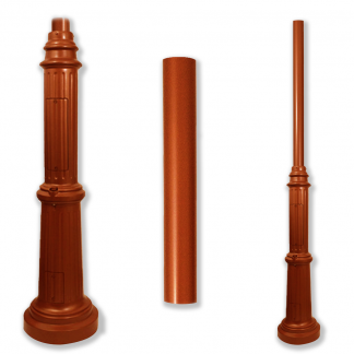 Smooth-Top Double Cast Base Post | #8800 Series