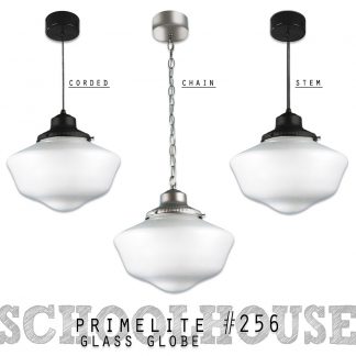 Primelite School House Globe Pendant #254