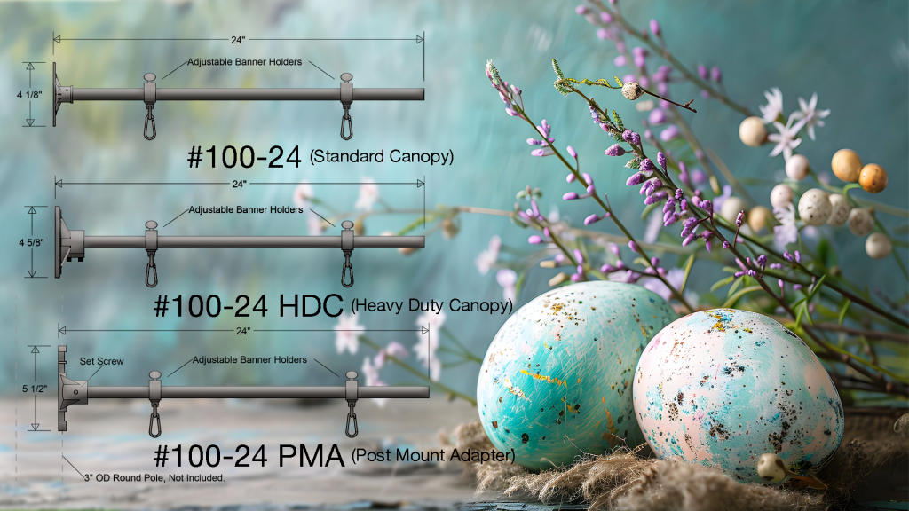 sign banner post mount #100-24