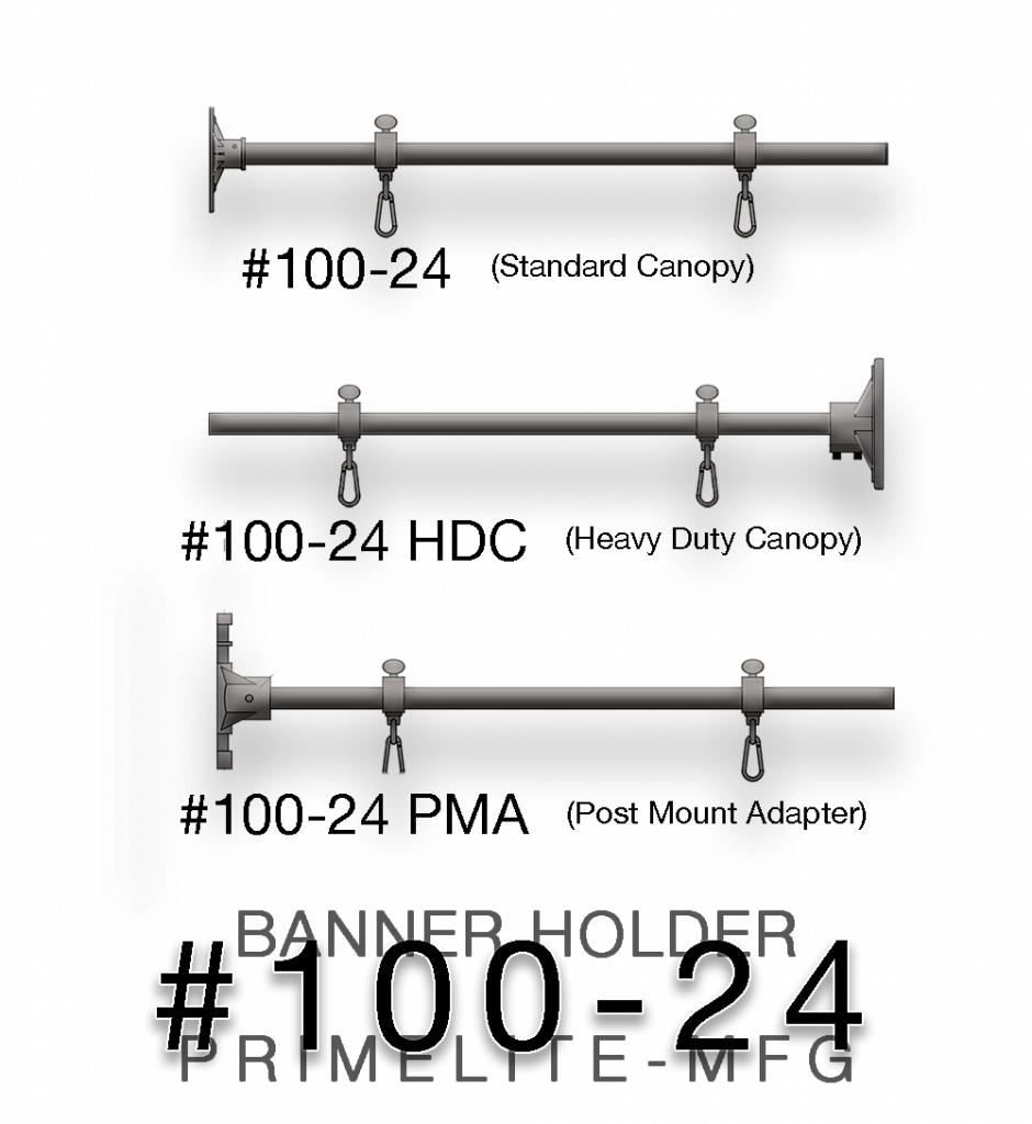 sign banner post mount #100-24