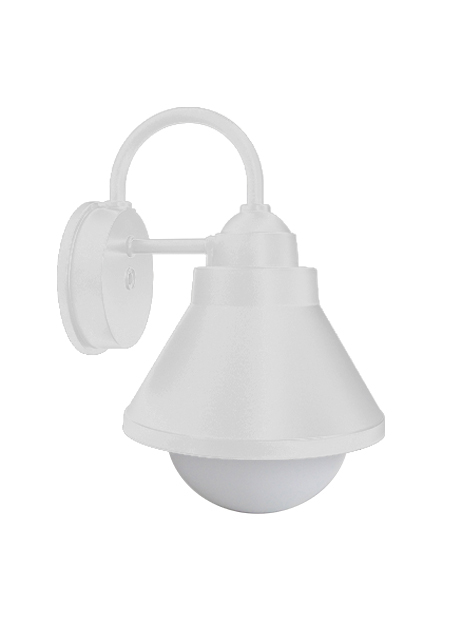 Catalog #11062 Shepard Belle Outdoor Wall Sconce with White Bottom Diffuser - Image 2