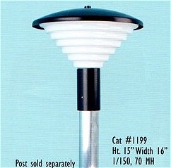 Modern Step Shade Post Light Dark Sky Friendly