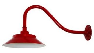 Low Profile Barn LED Shade with Gooseneck Arm