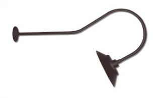 Low Profile Barn LED Shade on bend back Arm