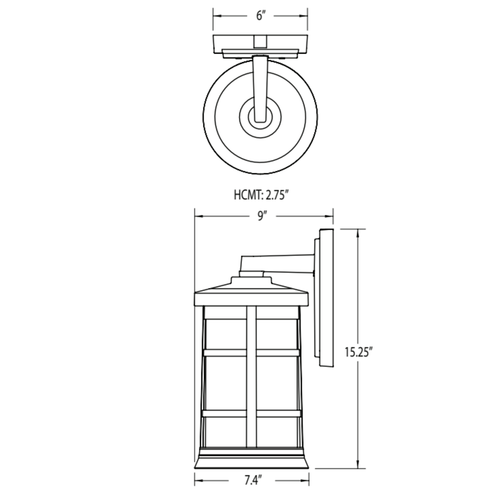 exterior wall mount #1207