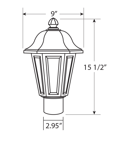 Cambridge Post Mount Light - Image 3