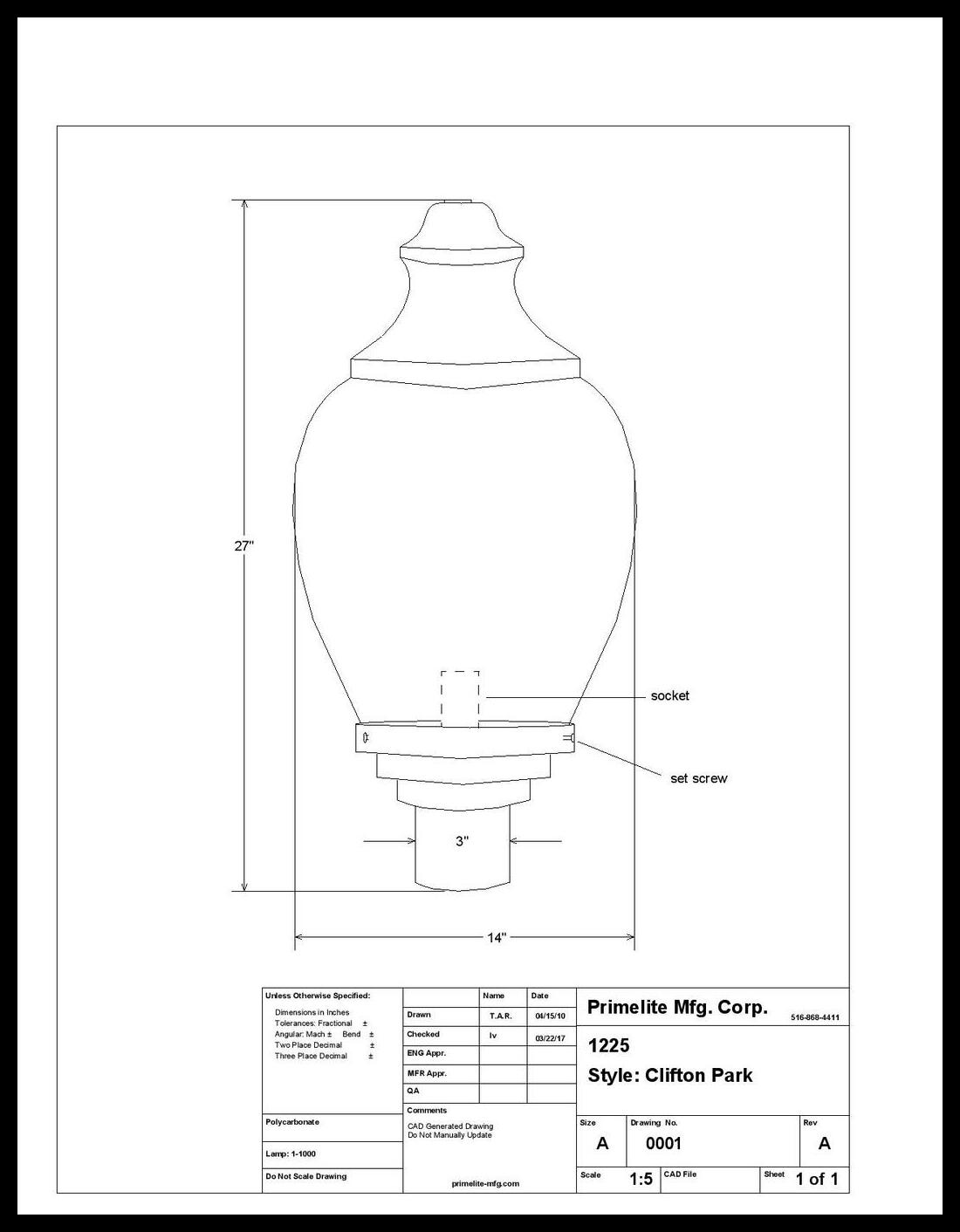 27" Acorn Street Light - Image 2