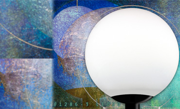 Primelite Post Globe Light: 1286-3 LED20