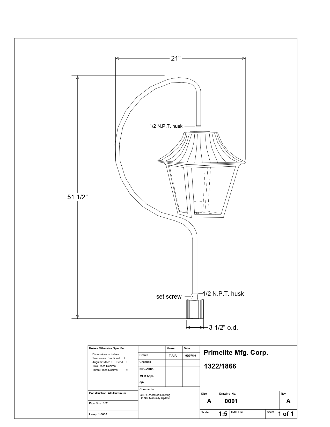 4 Panel Lantern Post Light - Image 2