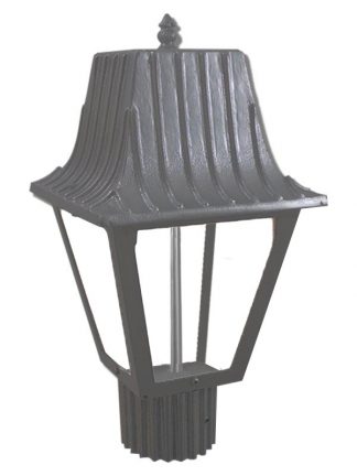 Cast Aluminum 18" x 8" Lantern Post Light - Dark Sky Friendly