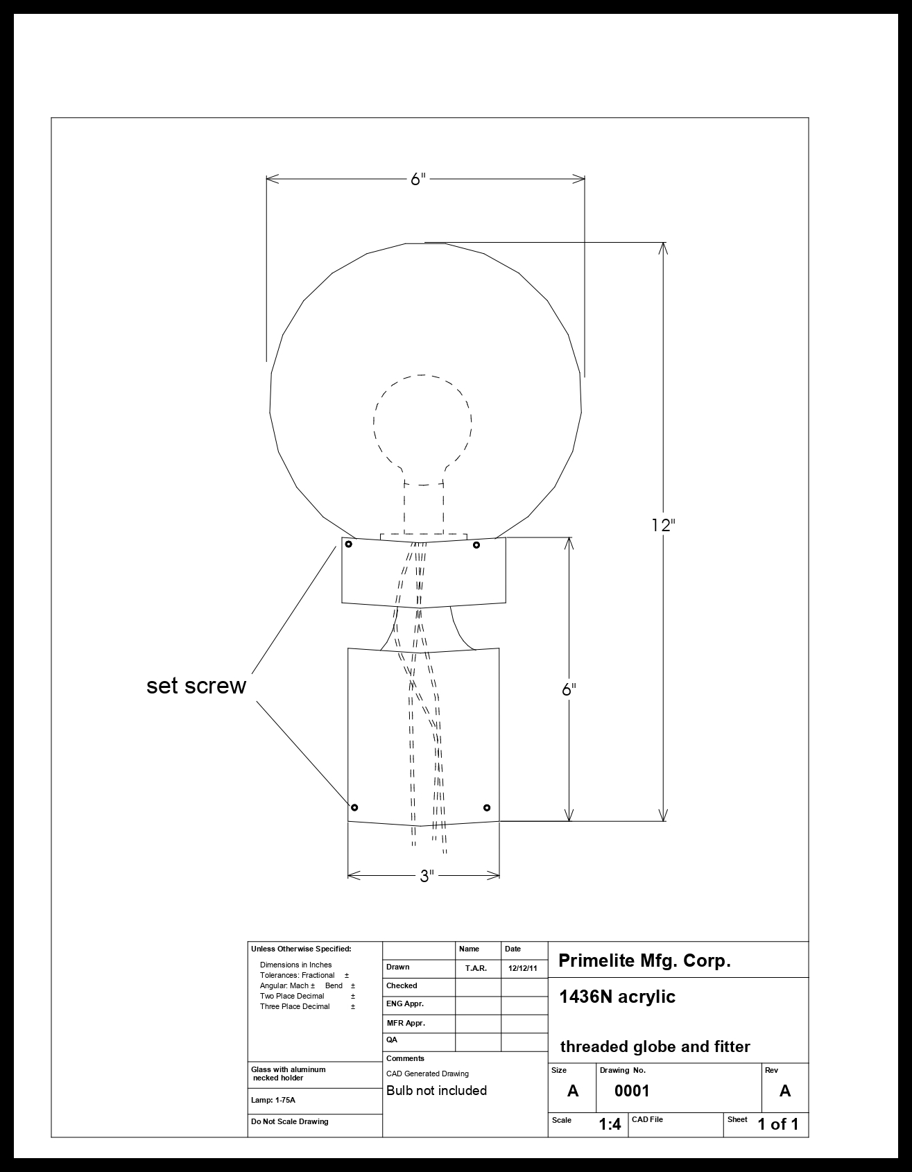 Glass Necked Post Light - Image 2