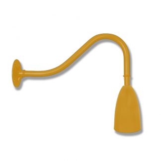 Bullet Shade Head on Small Gooseneck Arm