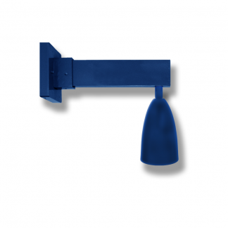 Bullet Shade Head on Bar Arm Wall Bracket