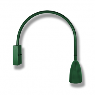 Bullet Shade Head on Loop Arm Wall Bracket