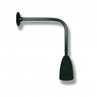 Bullet Shade Head on L Gooseneck Arm
