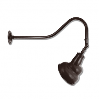 Small Emblem Shade on Gooseneck Arm with Swivel