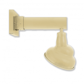 Emblem Shade on Bar Arm Wall Bracket