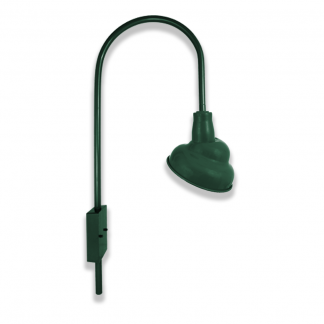 Emblem Shade on Large J Arm Wall Bracket